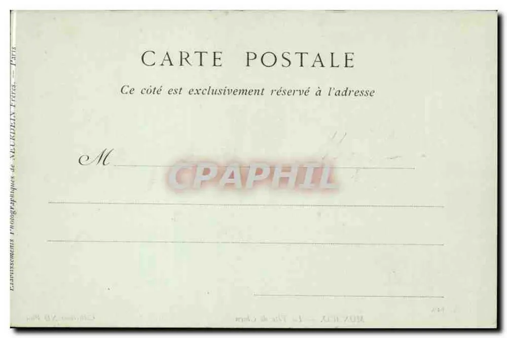 Monaco — La Tête de Chien — Colecciones ND Phot, n° 619 - Reverso