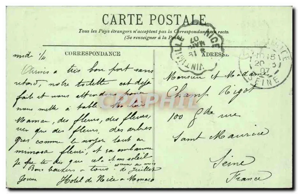 Monte-Carlo — Das Casino und das Theater — LL. — N° 957 - Rückseite