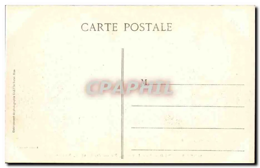 Monte-Carlo — Die Gärten, Place du Casino, Beausoleil — Gilletta-Ausgabe, Nr. 784 - Rückseite