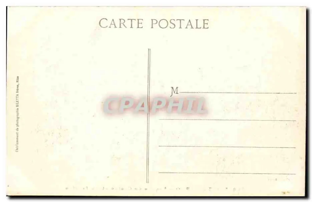 Monte-Carlo — Fassade des Casinos und die Gärten — Edition Gilletta, Nr. 780 - Rückseite