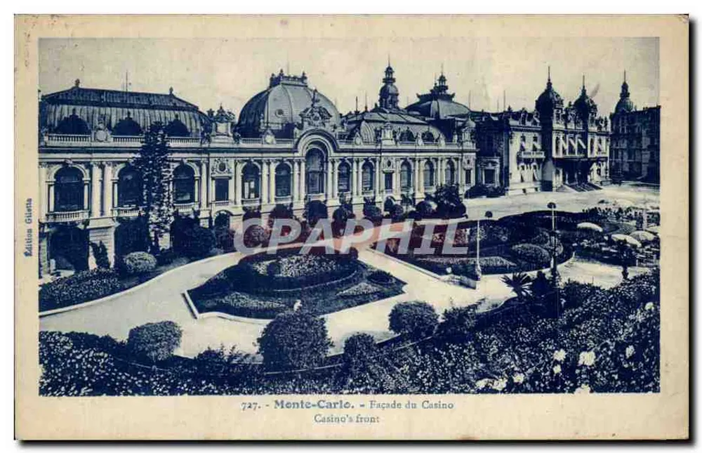 Monte-Carlo - Fachada do Casino — Edição Giustia n°727 - Frente