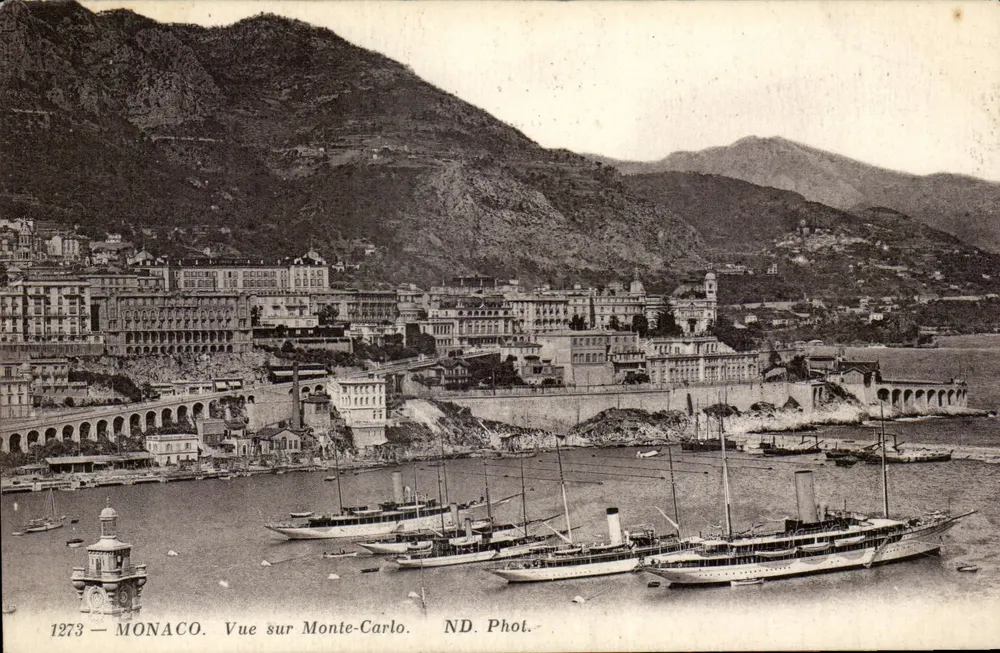 Mônaco — Vista sobre Monte-Carlo — ND. Fotografia n° 1273 - Frente