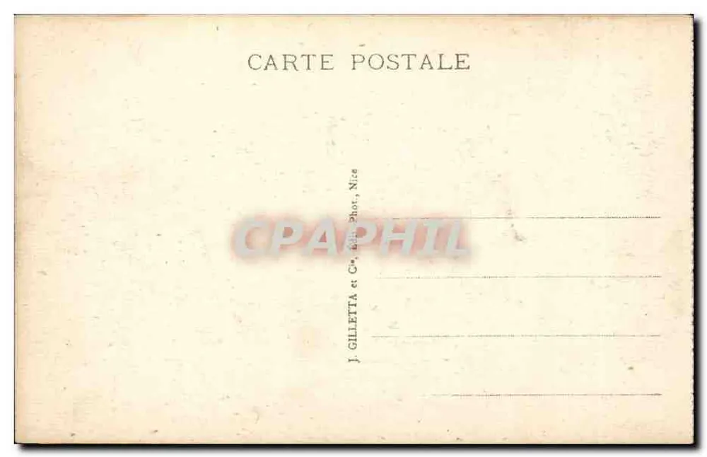 Monte-Carlo — Place du Casino und Café de Paris — Edit. Gilletta n°752 - Rückseite