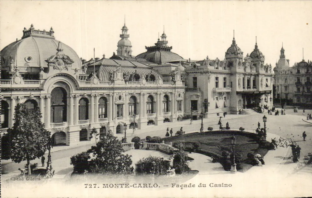 Monte-Carlo — Fachada do Casino — Cliché Giletta, n° 727 - Frente