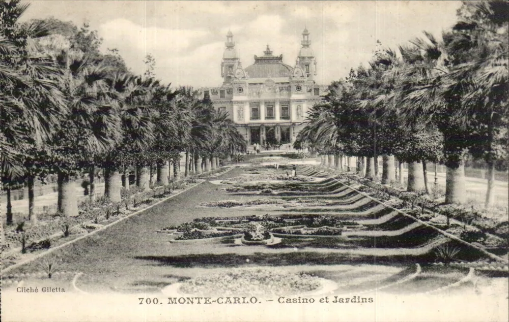 Monte-Carlo — Casino und Gärten — Cliche Gileletta, n°700 - Vorderseite