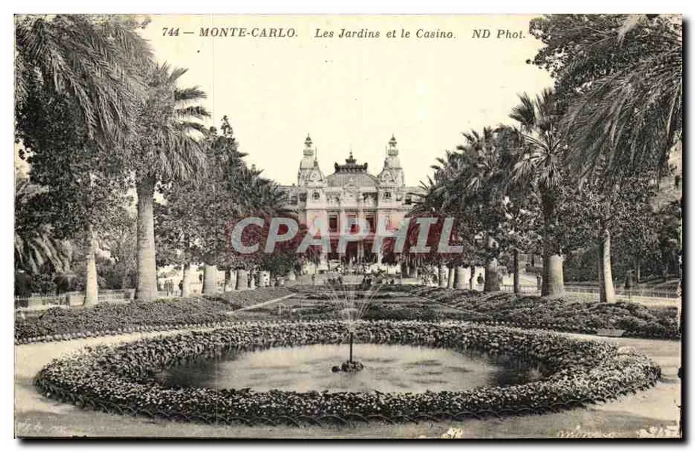 Monte-Carlo — Die Gärten und das Casino — ND Phot. - Vorderseite