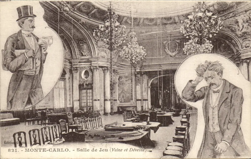 Monte-Carlo - Spielhalle (Glück und Pech) — Edition Gletta, Nr. 821 - Vorderseite