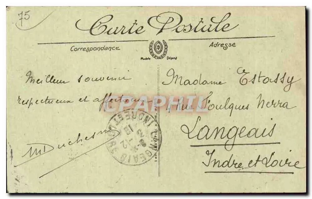 Paris — Panorama dos Oito Pontes — XX. — Editor XX, n° 123 - Verso
