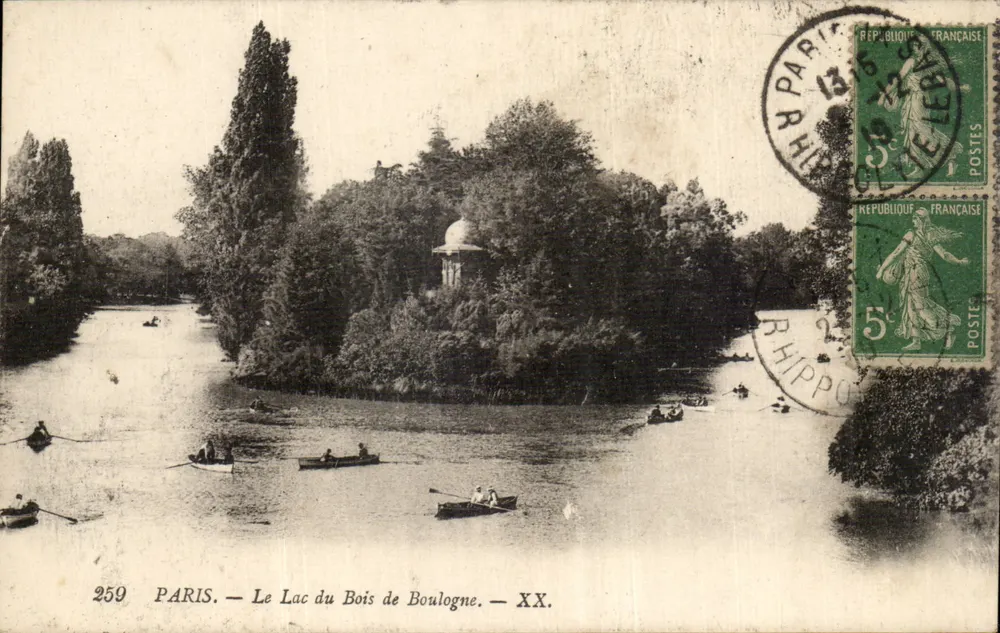 PARIS — Der See im Bois de Boulogne — XX. — Verlag: XX. — Nr. 259 - Vorderseite
