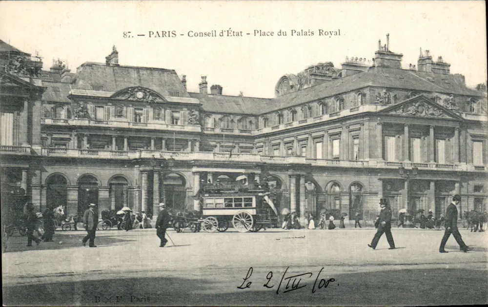 Paris - Conseil d'État - Place du Palais Royal — B. M. Paris, Nr. 87 - Vorderseite