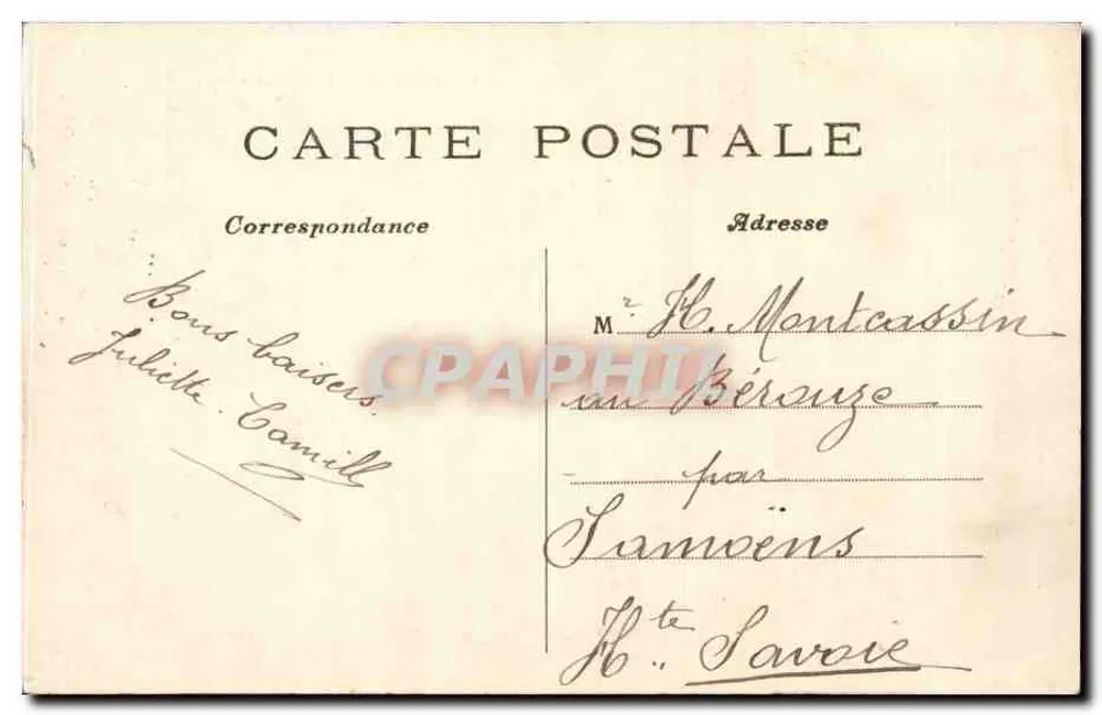 Paris — A Conciergerie — C.M. n°59 - Verso