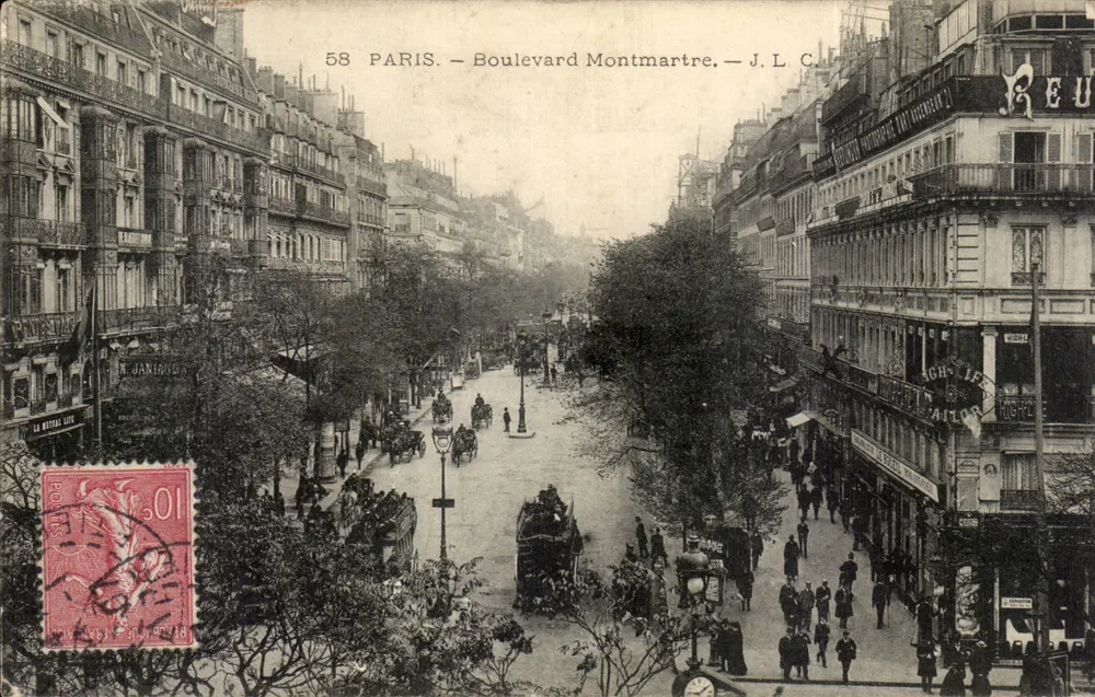 Paris — Boulevard Montmartre — J.L.C. n°58 - Frente