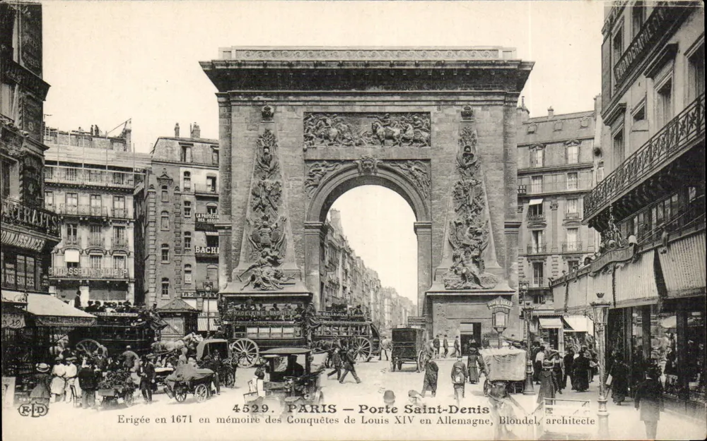 Paris — Porta Saint-Denis — editor R.P.D. n° 4529 - Frente