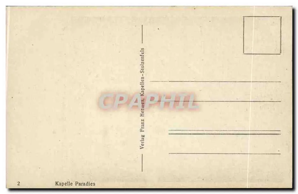 परिवर्तन की चर्च — Kapelle Paradies — Chapel of paradise — Kapelle Paradies — Chapelle du paradis - पीछे