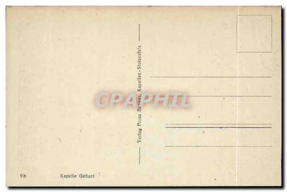 जन्म के चैपल — जन्म के दृश्य — एडिटर फ्रांज हर्मेस, संख्या 9b - पीछे