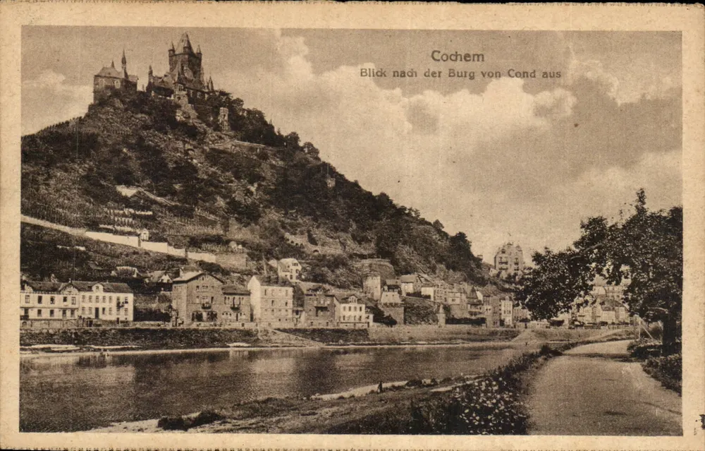 Cochem — uitzicht op de Burg von Cond — onbekende uitgever - Voorkant
