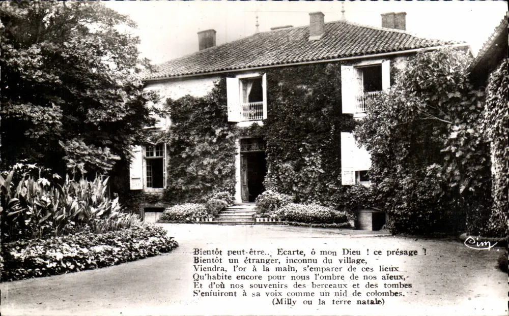 Lamartines Haus in Milly — Erinnerungen an Lamartine — Combiér (S.-et-L.) - Vorderseite