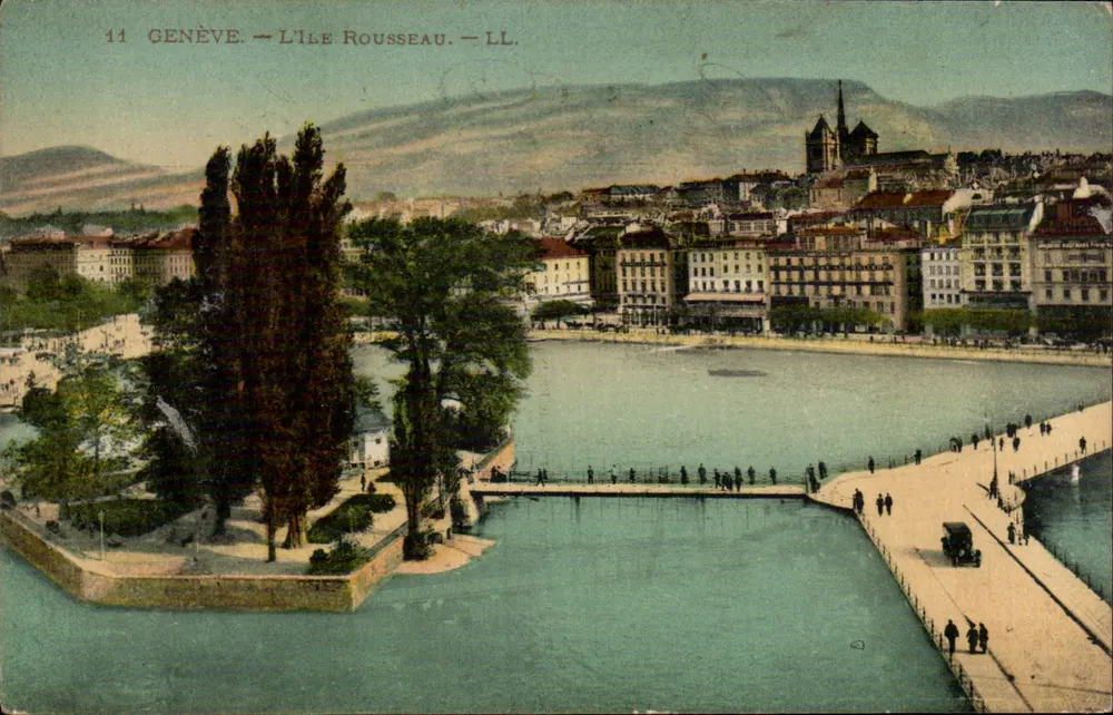 Genf — Insel Rousseau — LL. - Vorderseite