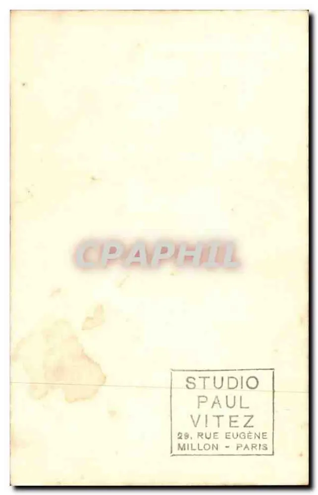 Porträt einer Frau — 1920er-1930er Jahre — Studio Paul Vitez, Paris - Rückseite