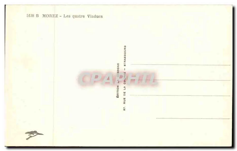 Morez — Os quatro Viadutos — Edição La Coudre - Verso