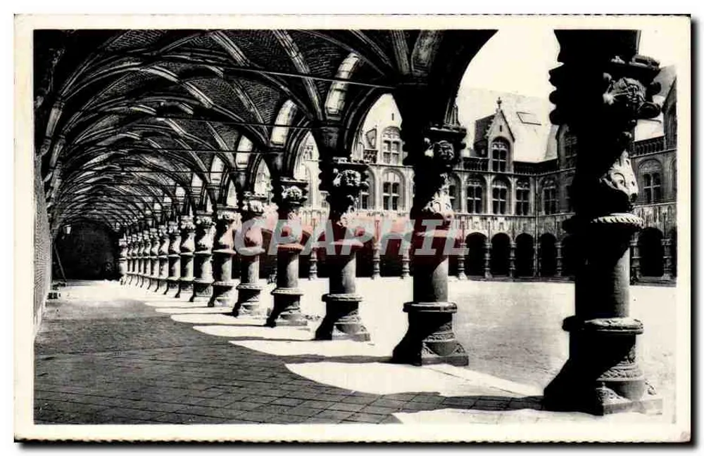 Liège - Erster Hof des Palastes — photolithographie - Vorderseite
