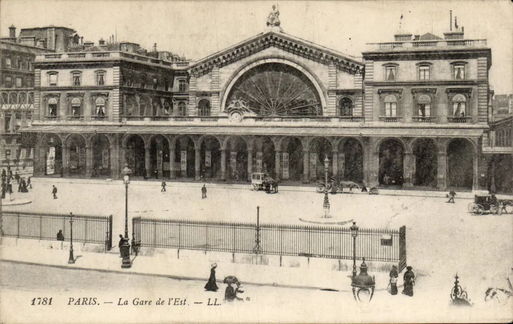 Paris — A Estação da Est — LL. n° 1781 - Frente