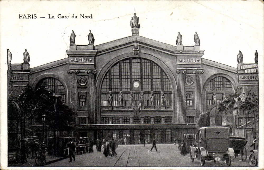 PARIS — A Estação do Norte. — Editor: V. D. (n° 1478-U) - Frente