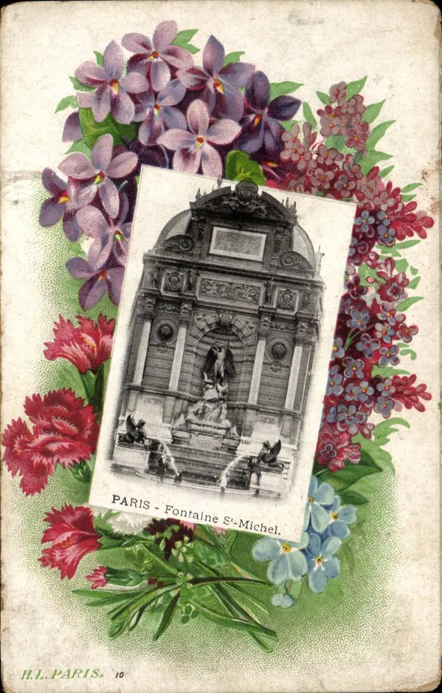 Paris - Fontaine St-Michel — H.L. PARIS. 10 - Vorderseite