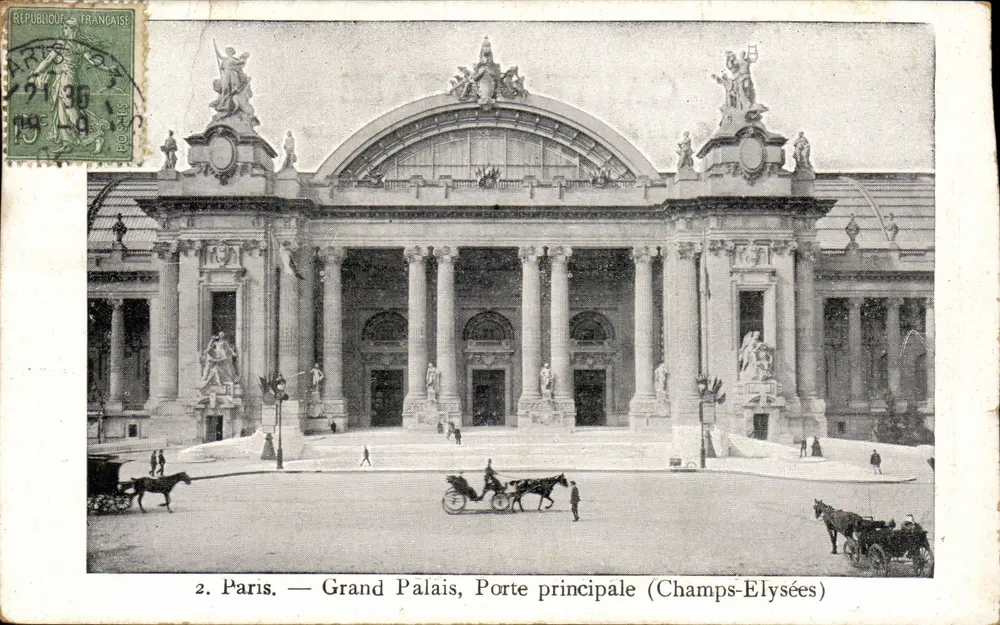 Paris — Grand Palais, Haupteingang (Champs-Élysées) — Collection du Petit Parisien, N° 2 - Vorderseite