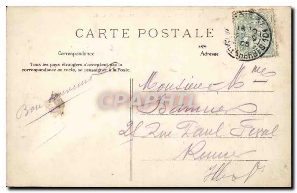 PARIS — Porte Saint-Martin — C. L. C. - Achterkant
