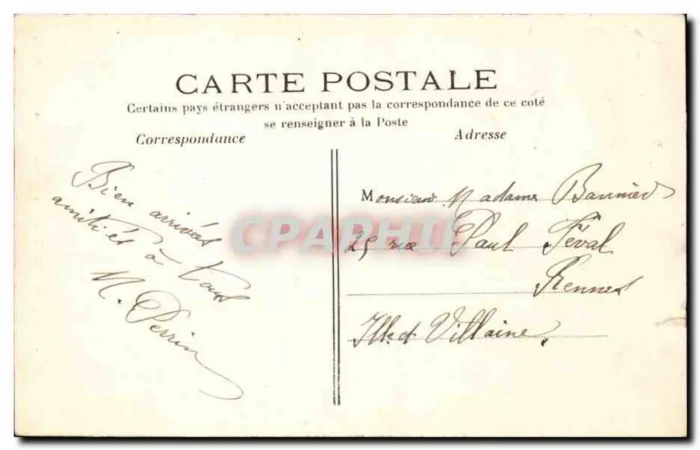 Paris — O Domo dos Inválidos — C.M. n°27 - Verso