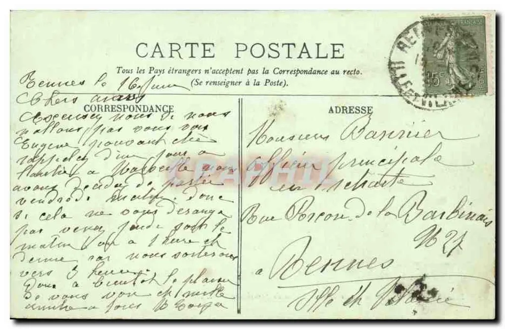 Paris — A Praça da Concorde e a Estátua de Strasbourg — LL. - Verso