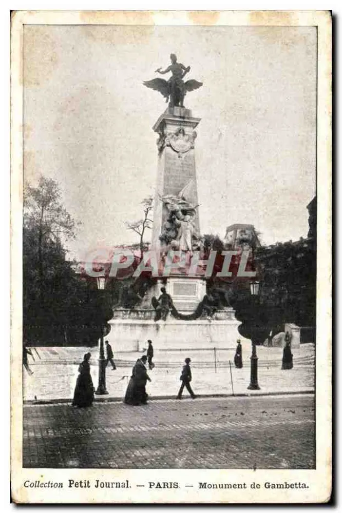 Parigi — Monumento a Gambetta — Collezione Petit Journal - Recto