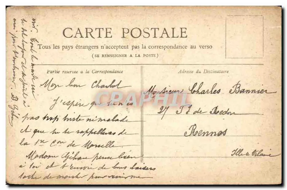 Parigi — Monumento a Gambetta — Collezione Petit Journal - Verso