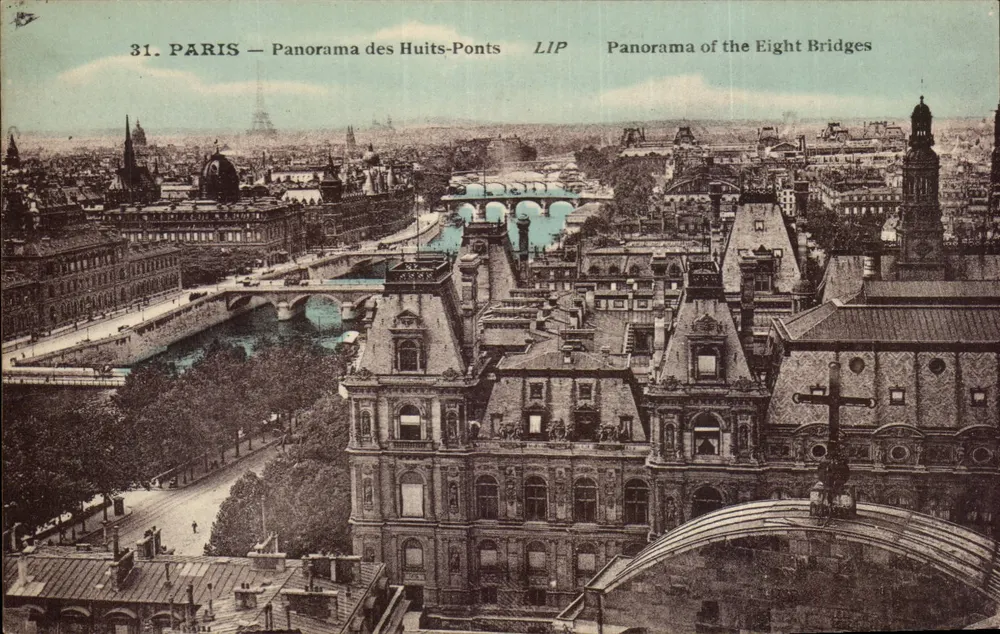PARIS — Panorama dos Oito Pontes — LIP - Frente