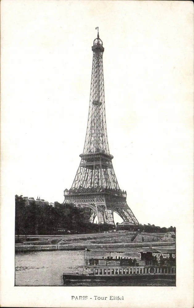 Paris - Torre Eiffel — vista da Seine — editor La Mutualité Léon - Frente