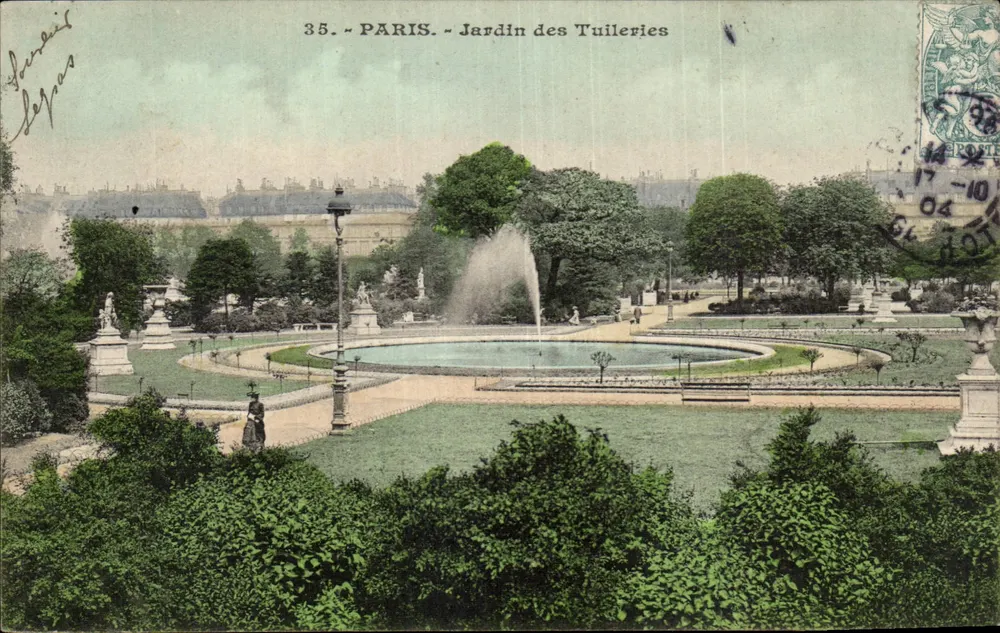 Paris — Jardim das Tuileries — Jourail & Lepas, n°35 - Frente
