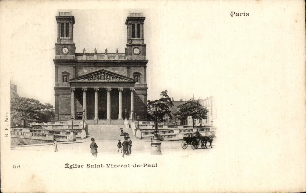 Chiesa di San Vincenzo de Paoli — Parigi — B.F. Parigi, n° 59 - Recto