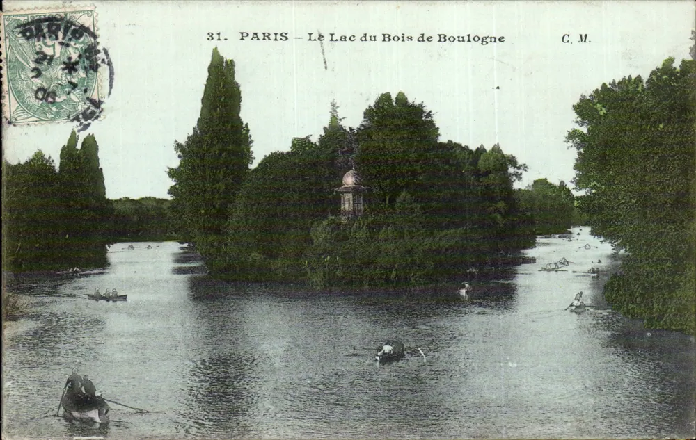 PARIS — Der See im Bois de Boulogne — C.M. n°31 - Vorderseite
