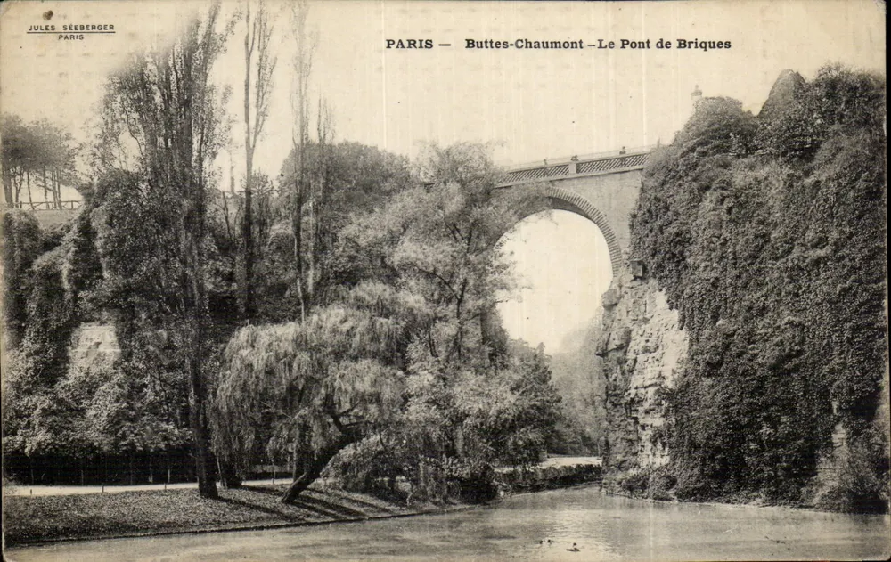 Paris — Buttes-Chaumont — Der Ziegelbrücke — Jules Seeberger - Vorderseite