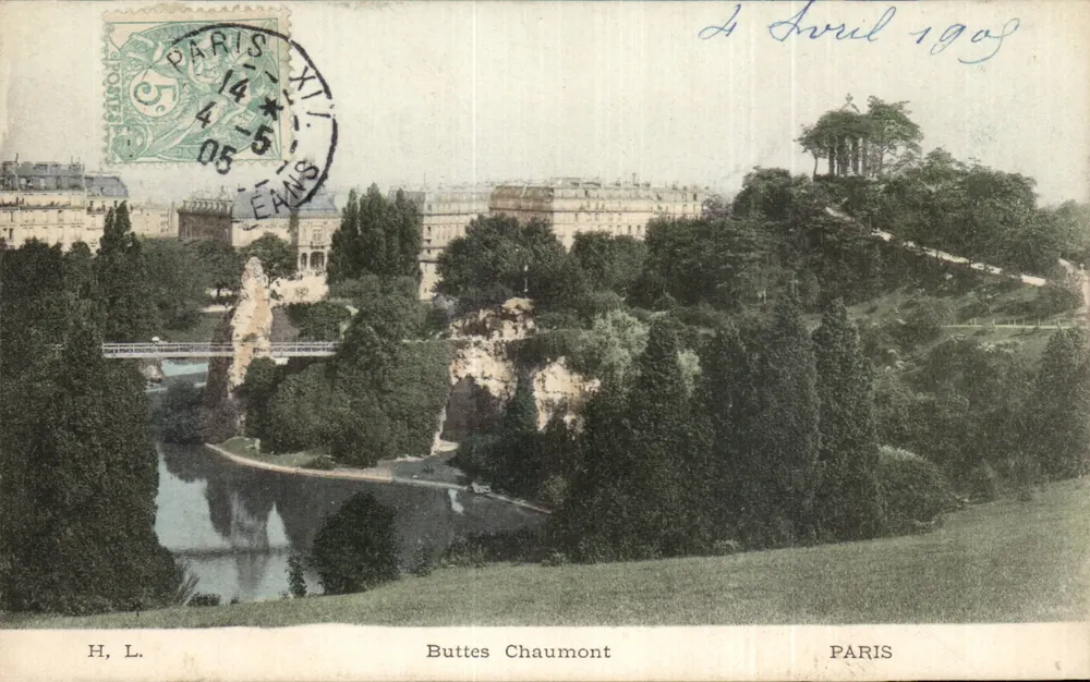 Buttes Chaumont — Paris — H. L. editor - Frente