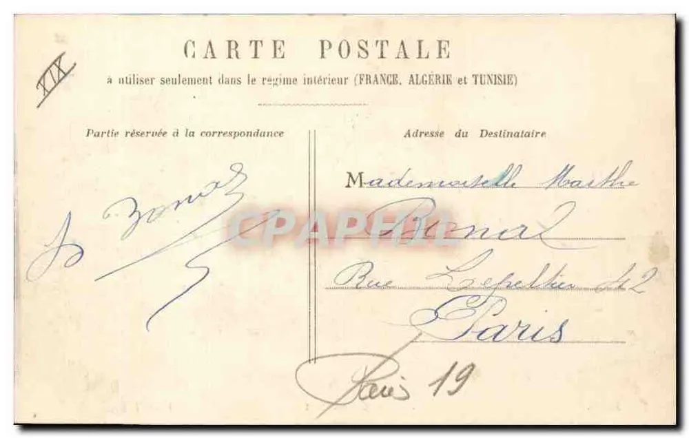Buttes Chaumont — Paris — H. L. editor - Verso