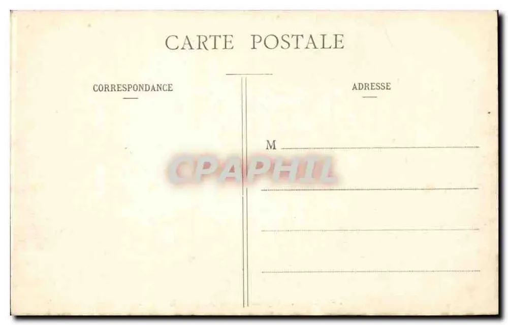 Paris - Igreja de São Agostinho — vista da fachada com carruagens a cavalo e pedestres — série 87 - Verso