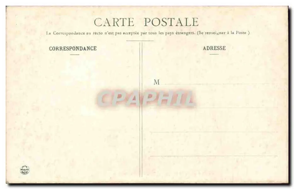 Saint-Germain-l'Auxerrois — Banco de Oração — Reprodução Proibida - Verso