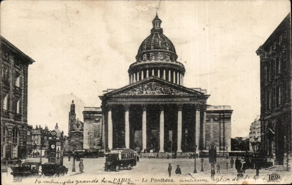 PARIS — Le Panthéon. ancienne église de St-Geneviève - Awers