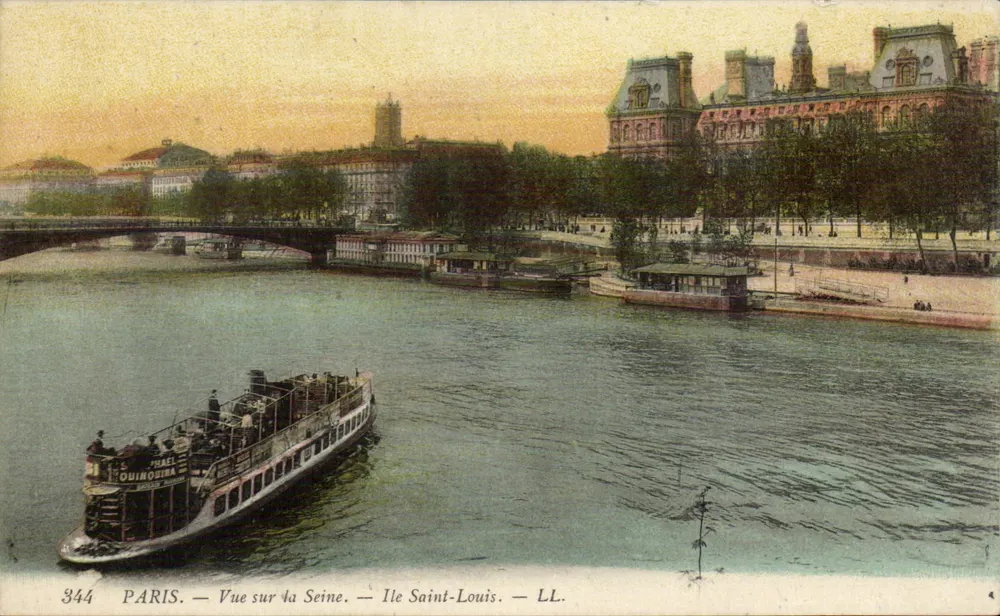 Paris — Ansicht der Seine — Île Saint-Louis — LL. — Nr. 344 - Vorderseite