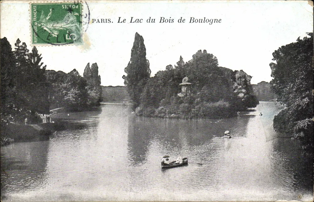 Paris. See des Bois de Boulogne — unbekannter Verlag, Seriennummer nicht sichtbar - Vorderseite