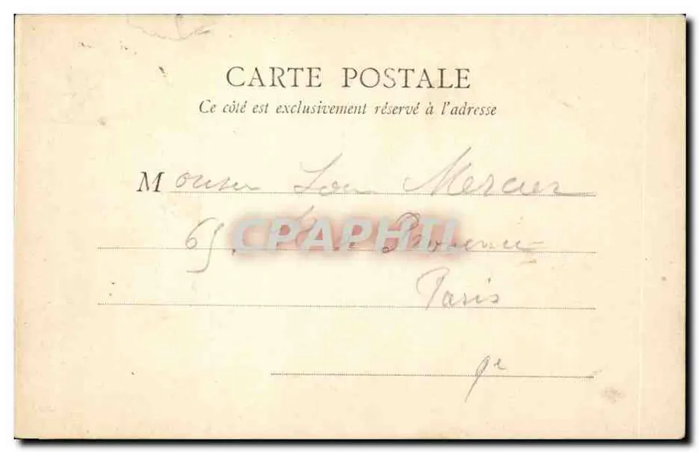 PARIS — A Estação do Norte — B.F. PARIS, n°71 - Verso