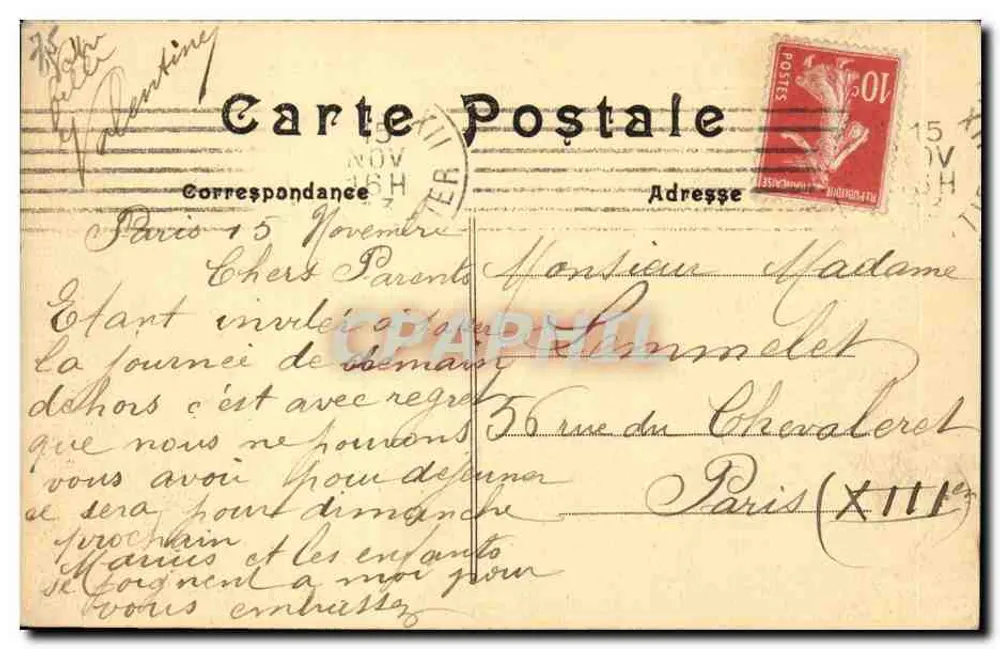 Paris — A estação de Orsay — construída em 1900, arquiteto, Laloux - Verso