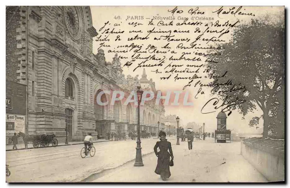 Paris — Nova Estação de Orléans — Editor desconhecido, n° 46 - Frente